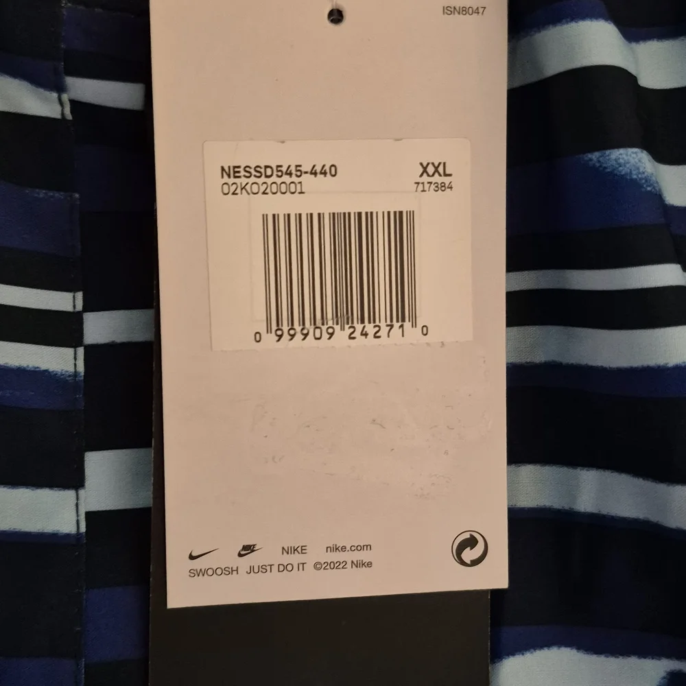 NEW Nike Men's XXL Navy Blue Fade Striped Breaker 9